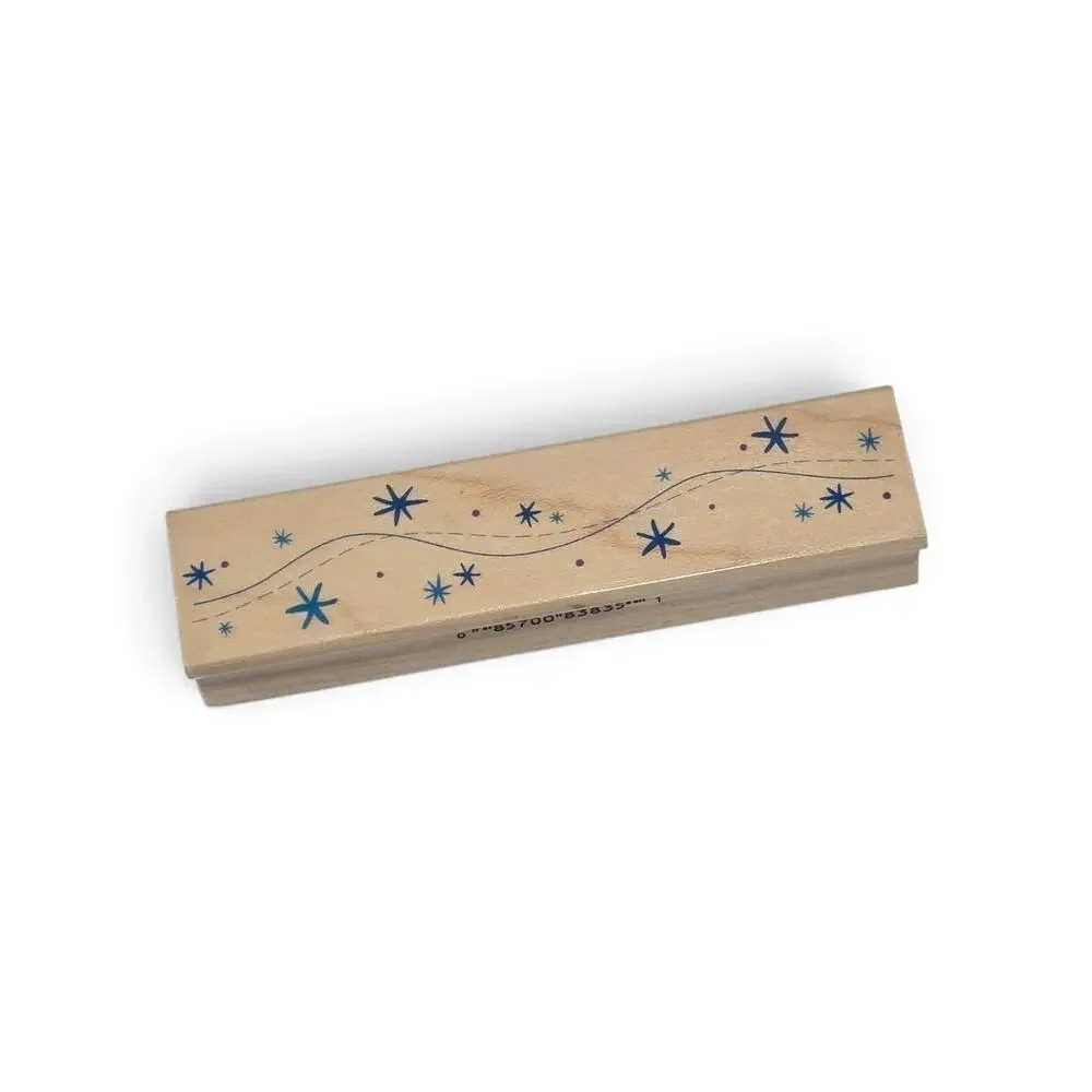 Hero Arts Rubber Stamp F4239 Wavy Stars Christmas Holiday Border Card Making